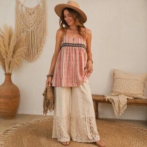 L Love Halter Top NWT Stripe Aztec‎ Detail